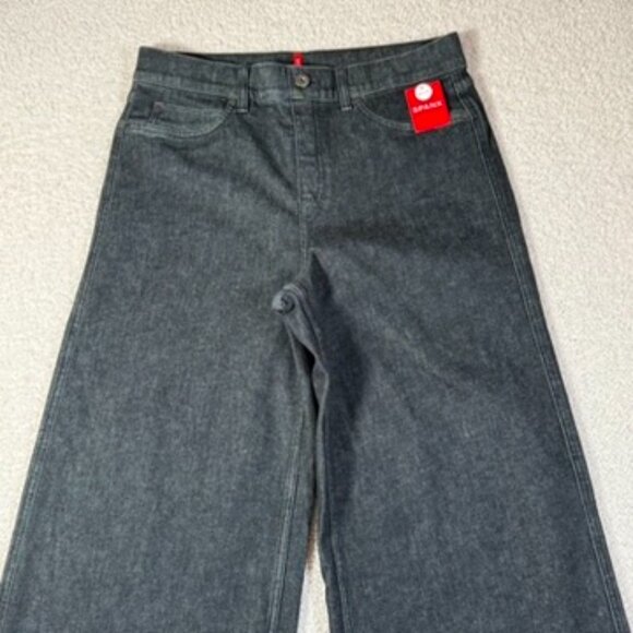 SPANX Dark Gray Wide Leg Jeans - Picture 3 of 10